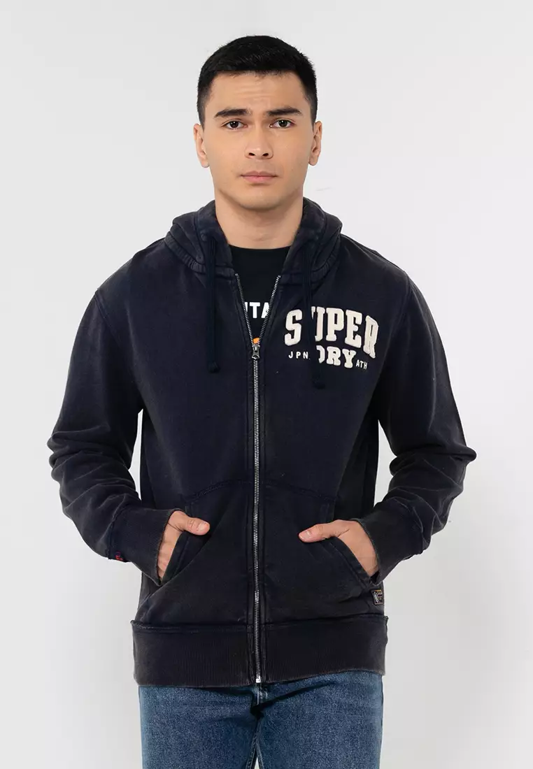 Superdry athletic zip hoodie top