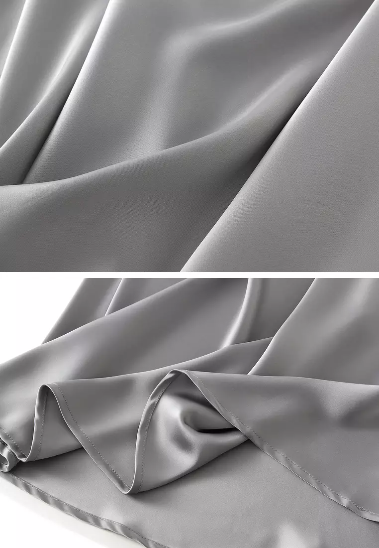 Draped Satin Fishtail Skirt‌ AF9902