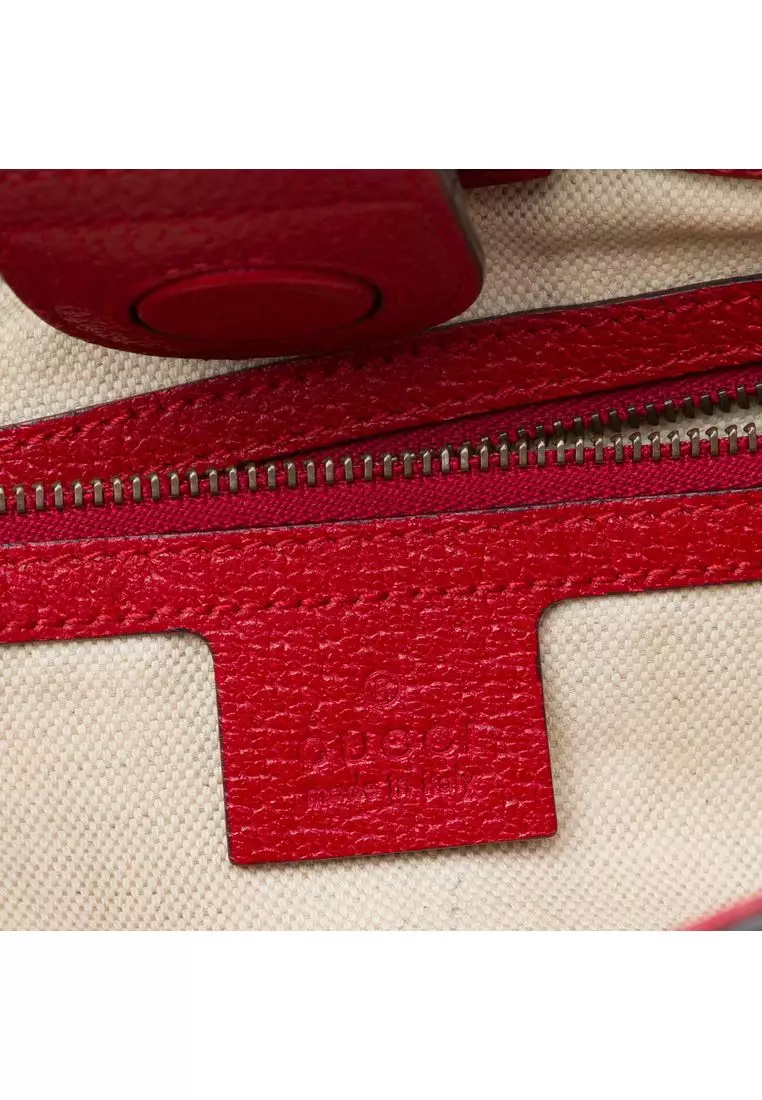 Pre-Loved Gucci Small Gg Supreme Web Bosco Satchel