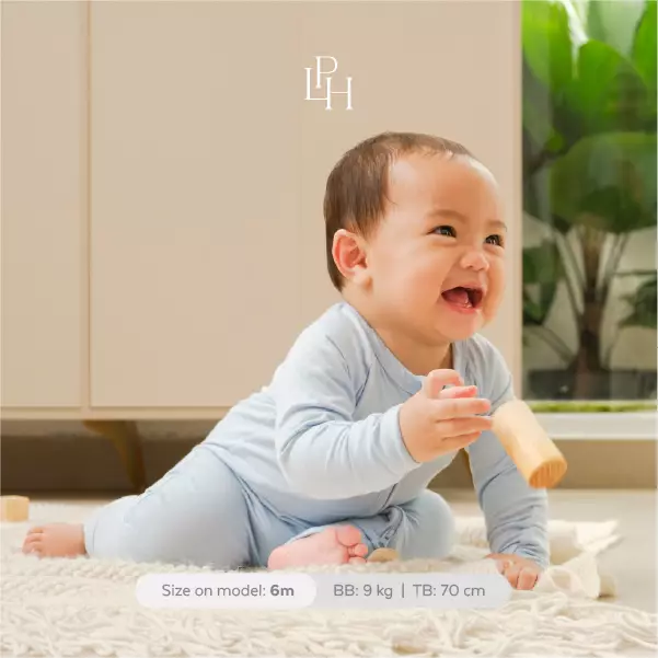Little Palmerhaus - Baby Sleepsuit 15.0 (Jumper Bayi Lengan Panjang) Sand Brown