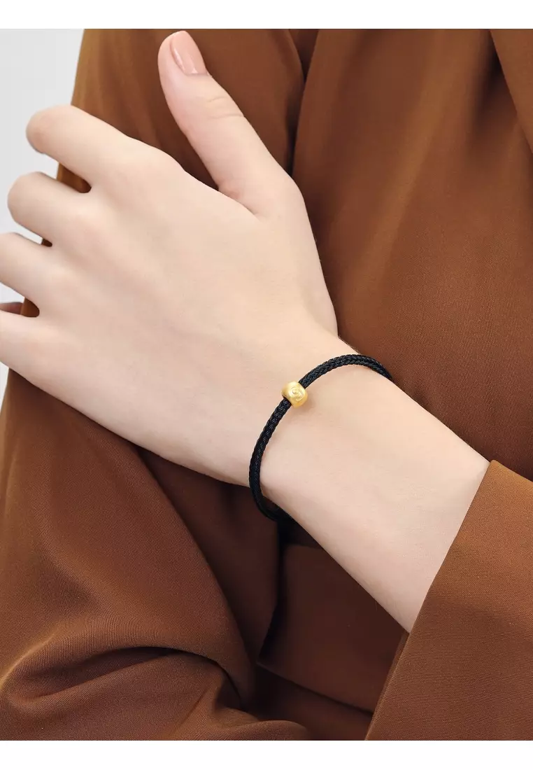 999 24K Solid Gold Number Nine Charm 93675C (Bracelet not included)