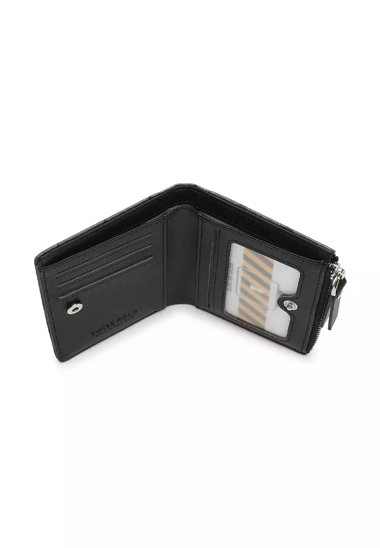 Women's Monogram RFID Blocking Wallet - Black