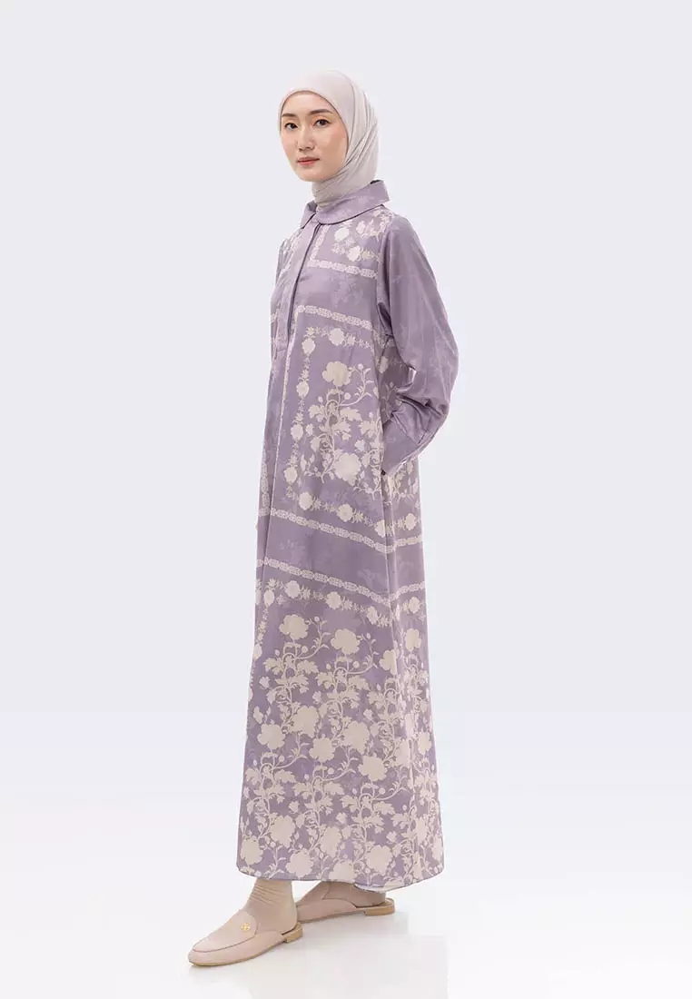 Ria Miranda Mauve Vely Dress