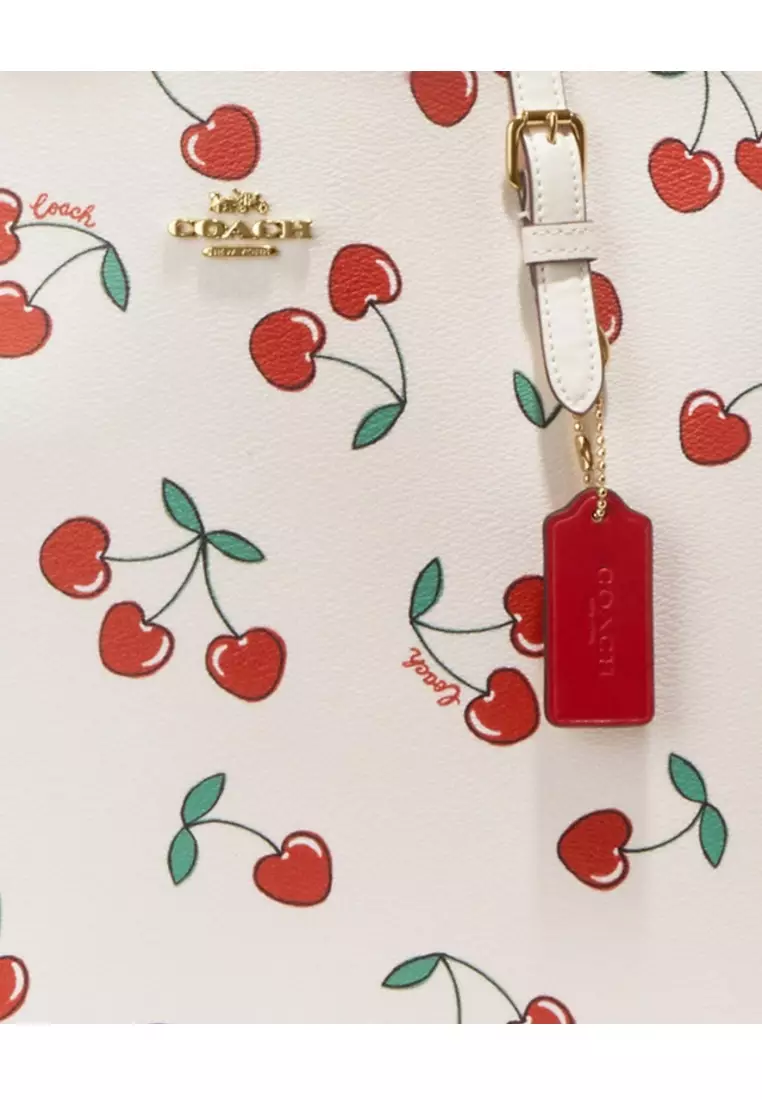 COACH®  Mollie Tote With Heart Cherry Print