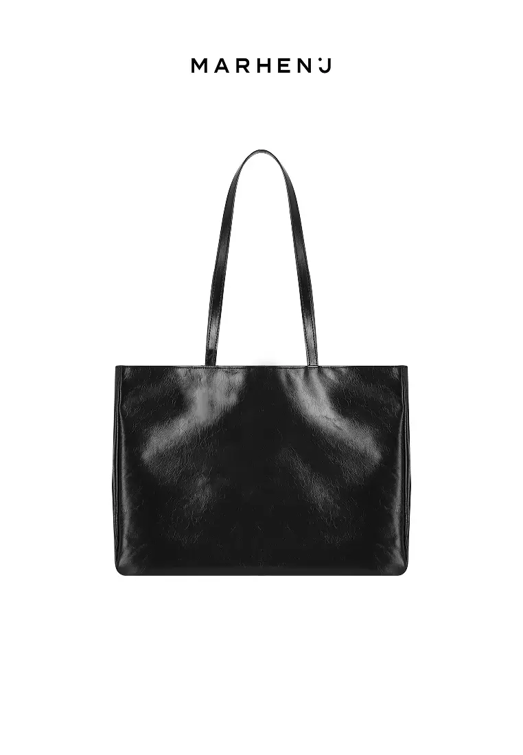 ANNA Vegan Leather Shoulder Bag Black