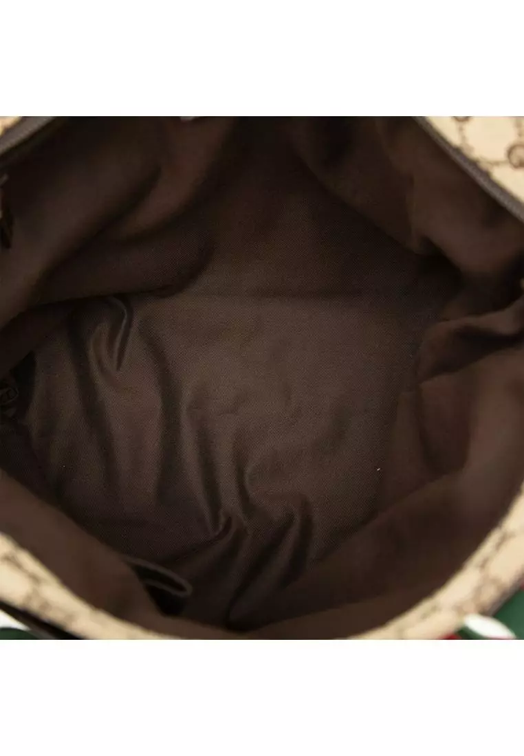 Pre-Loved Gucci Gg Canvas Web Satchel