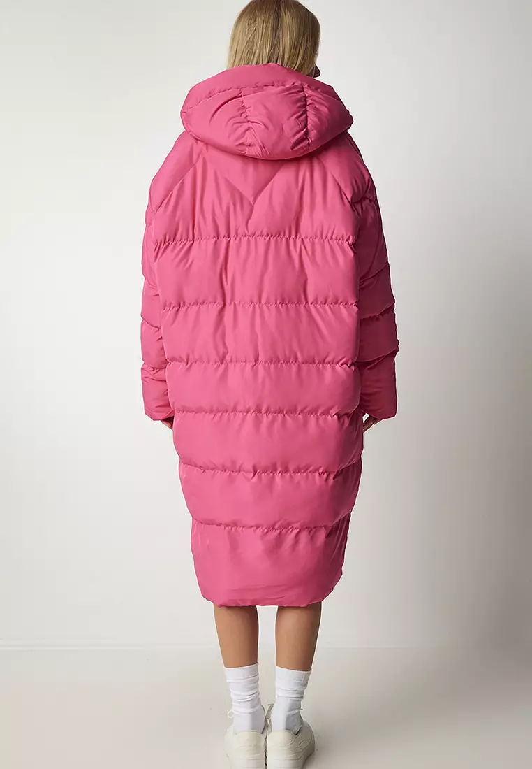 Hooded Long Inflatable Coat