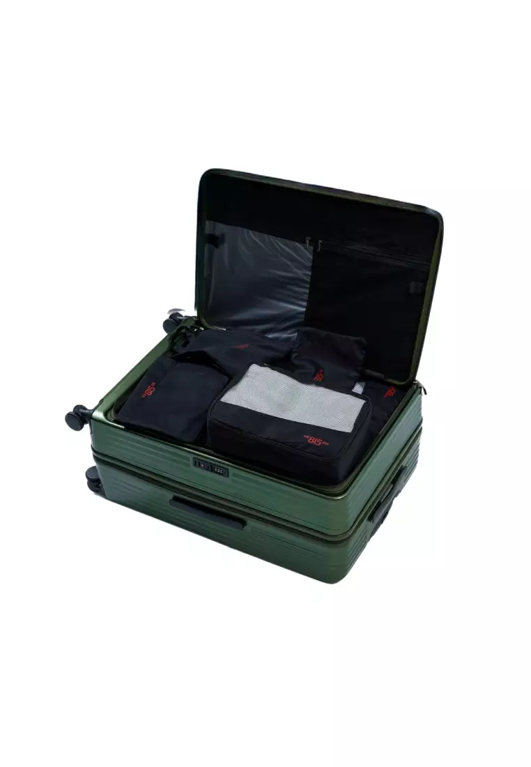 Alpha 4pcs Set 16, 20, 24, 28"  Hard Case Luggage in Olive