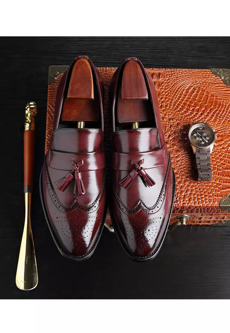 Galliano Tassel Synthetic Leather Brogues WZWH-B07