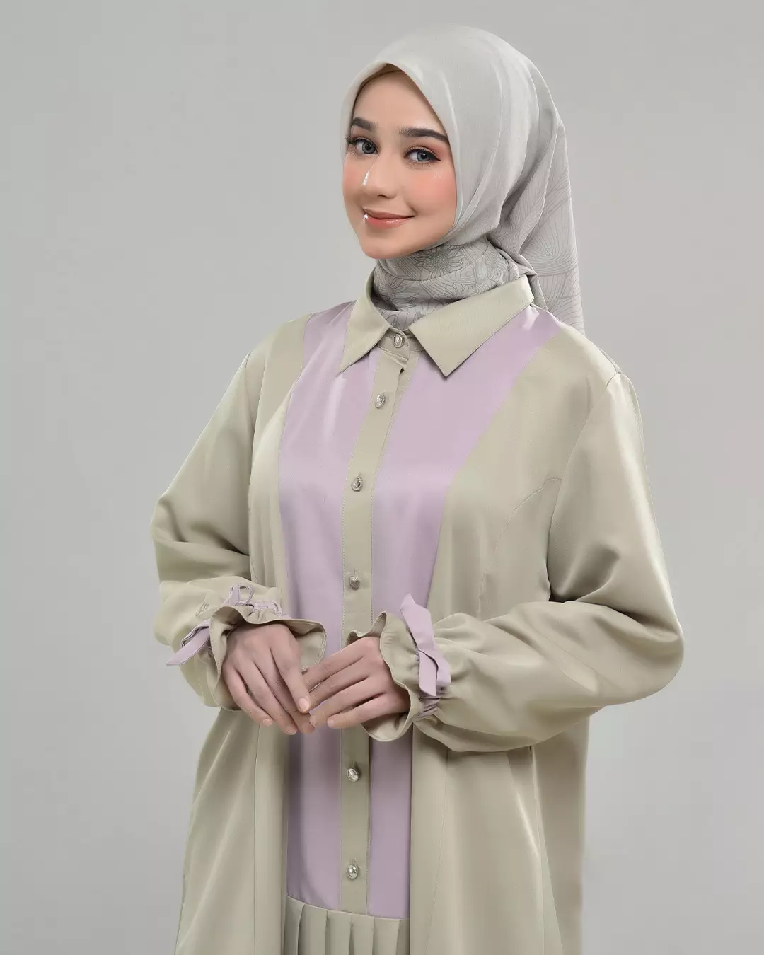 Rabbani - Gamis Dress Muslim Couple Madaharsa Exclusive Matcha