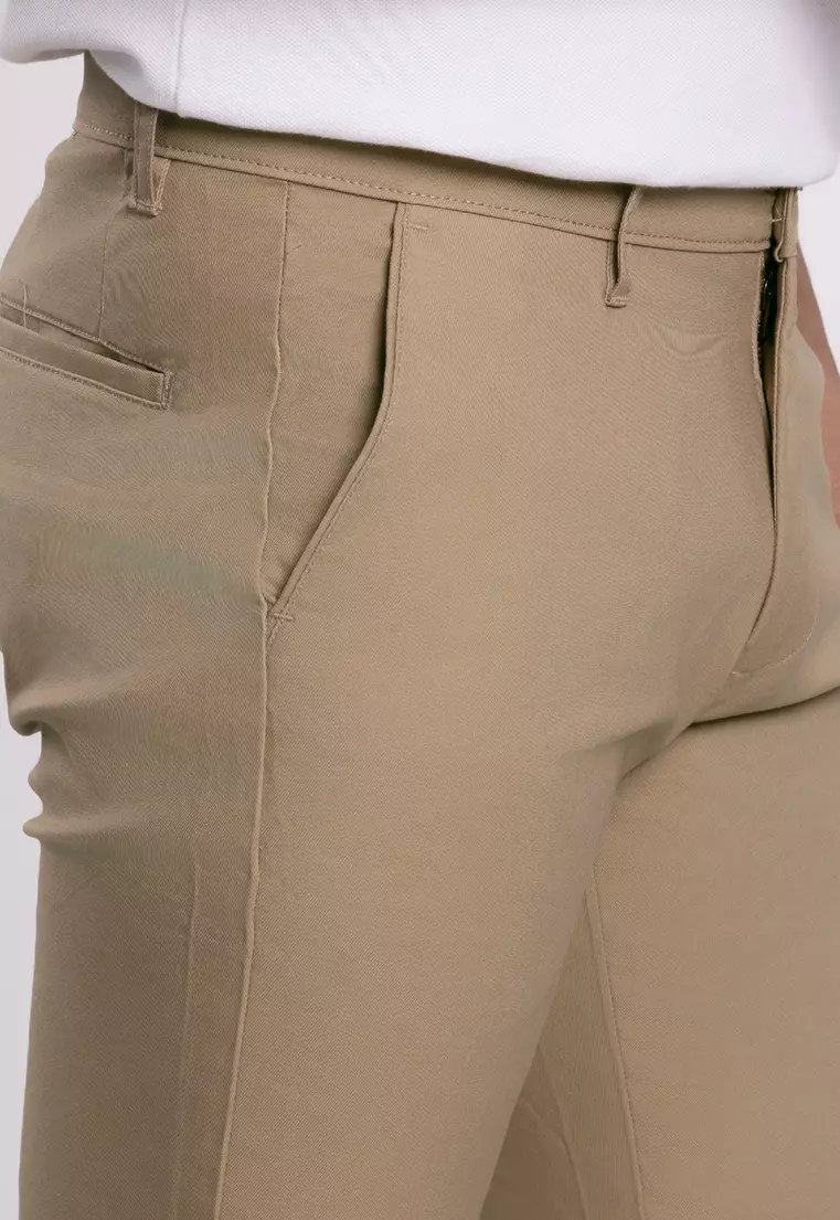 MOC Celana Panjang Chinos Pria Slim Fit BARNIE-KHAKI