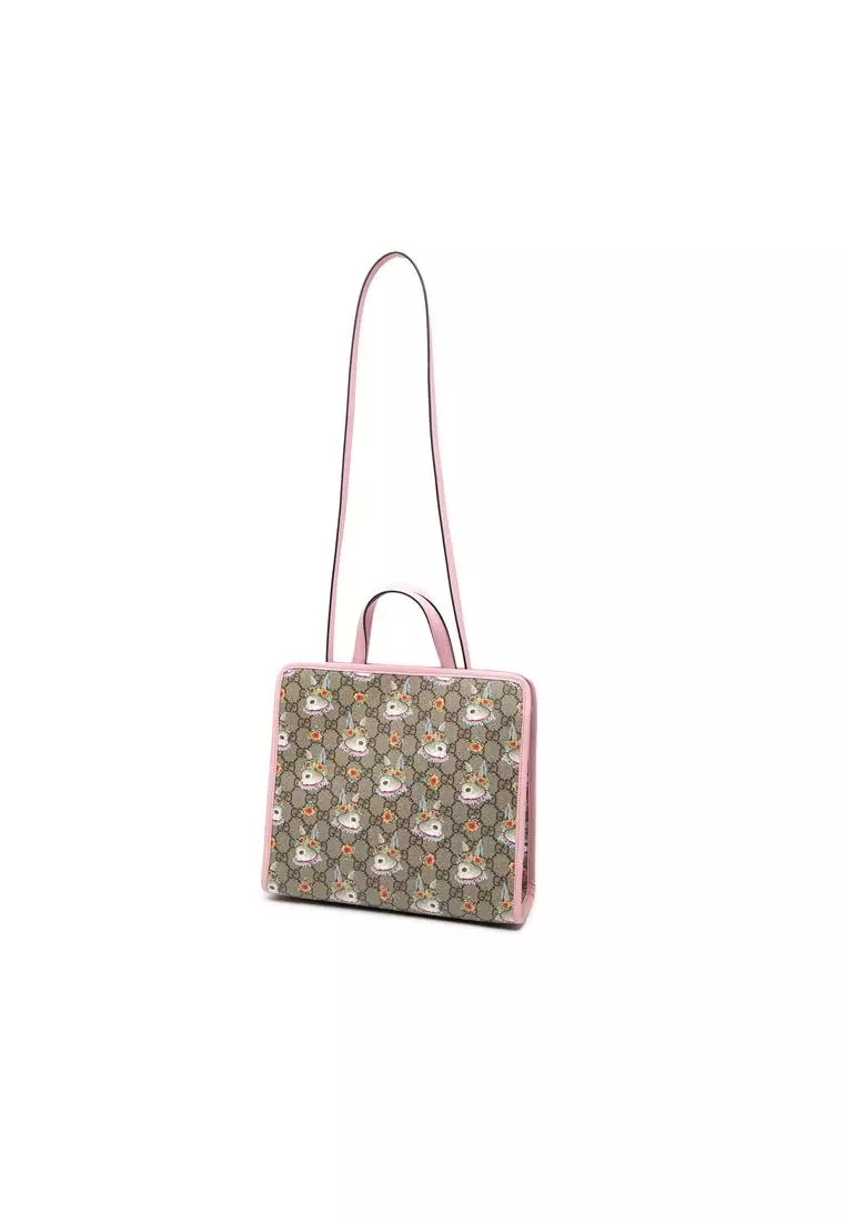 Buy Gucci Pre-Loved Gucci Yuko Higuchi Gg Supreme Floral Rabbit Satchel ...