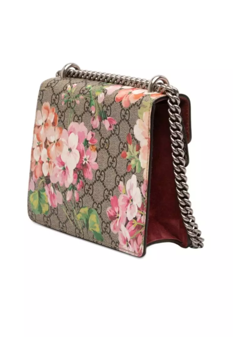 Pre-Loved Gucci Small Gg Supreme Blooms Dionysus Crossbody