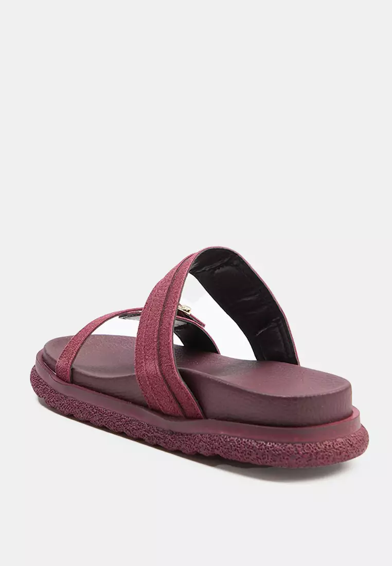 Double Buckle Thick Sole Sandals