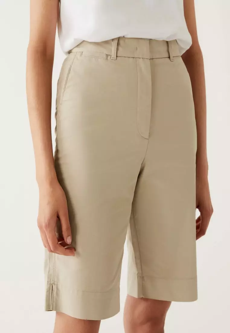 Ladies chino knee length shorts deals