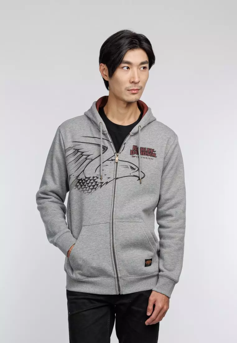 Harley davidson mens zip up hoodies 2025