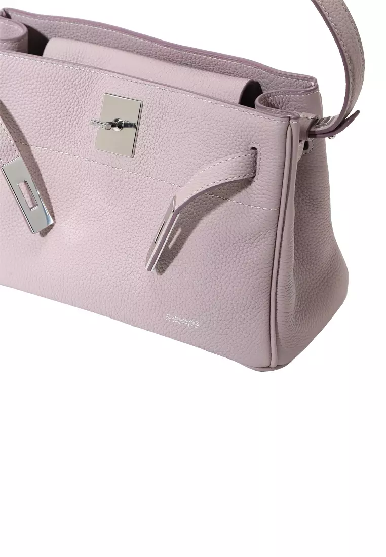 SAOIRSE Soft Structural 扣子皮帶迷你袋 II - 粉彩紫色