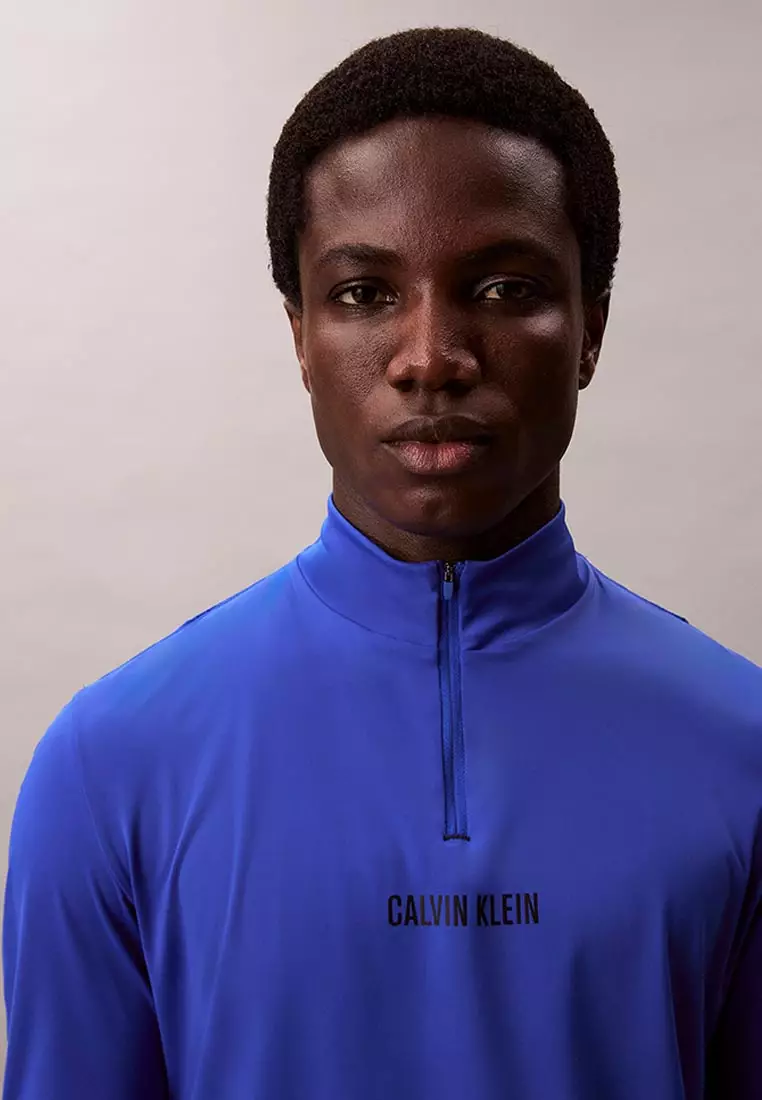 Cku 1/4 Zip Ls Blue