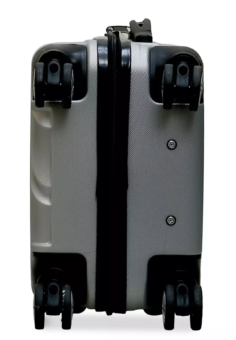 Carlton Koper Cabin Hardcase Unisex Size 20Inch Suitcase Combination Lock Large Compartment Material ABS+PVC Coated ORIGINAL - Silver