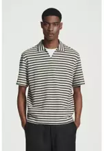 Buy COS OPEN-COLLAR STRIPED TERRY POLO SHIRT 2026 Online | ZALORA