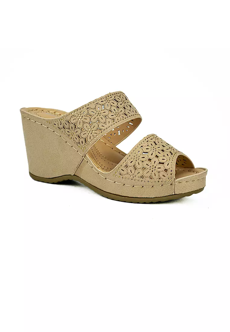 Discount on Mario D' boro Runway  shoes - SKU: Women's Wedge Sandals LW 22829 Beige C26