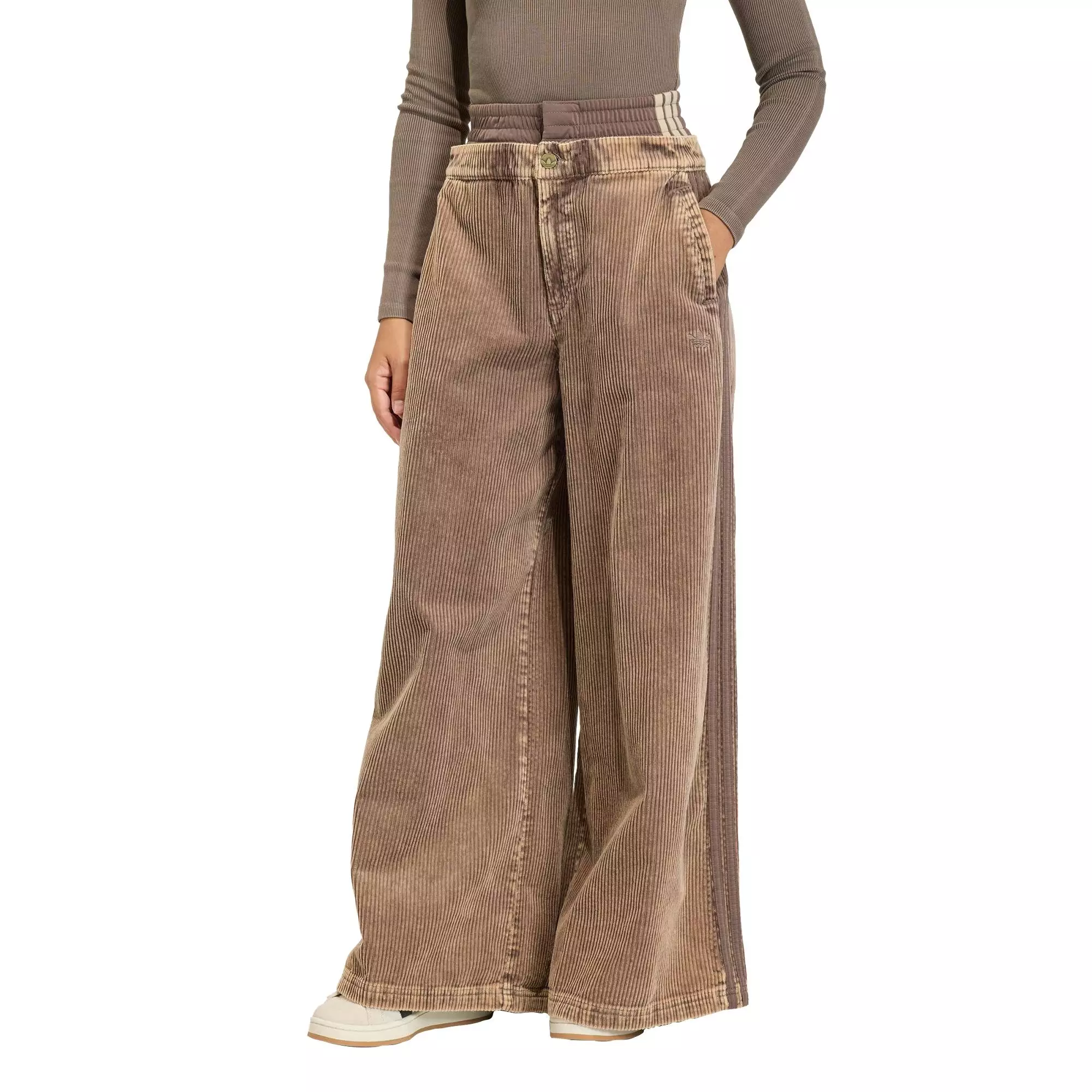 Lifestyle CORDUROY SST OVERSIZED PANTS Women Brown KD8782