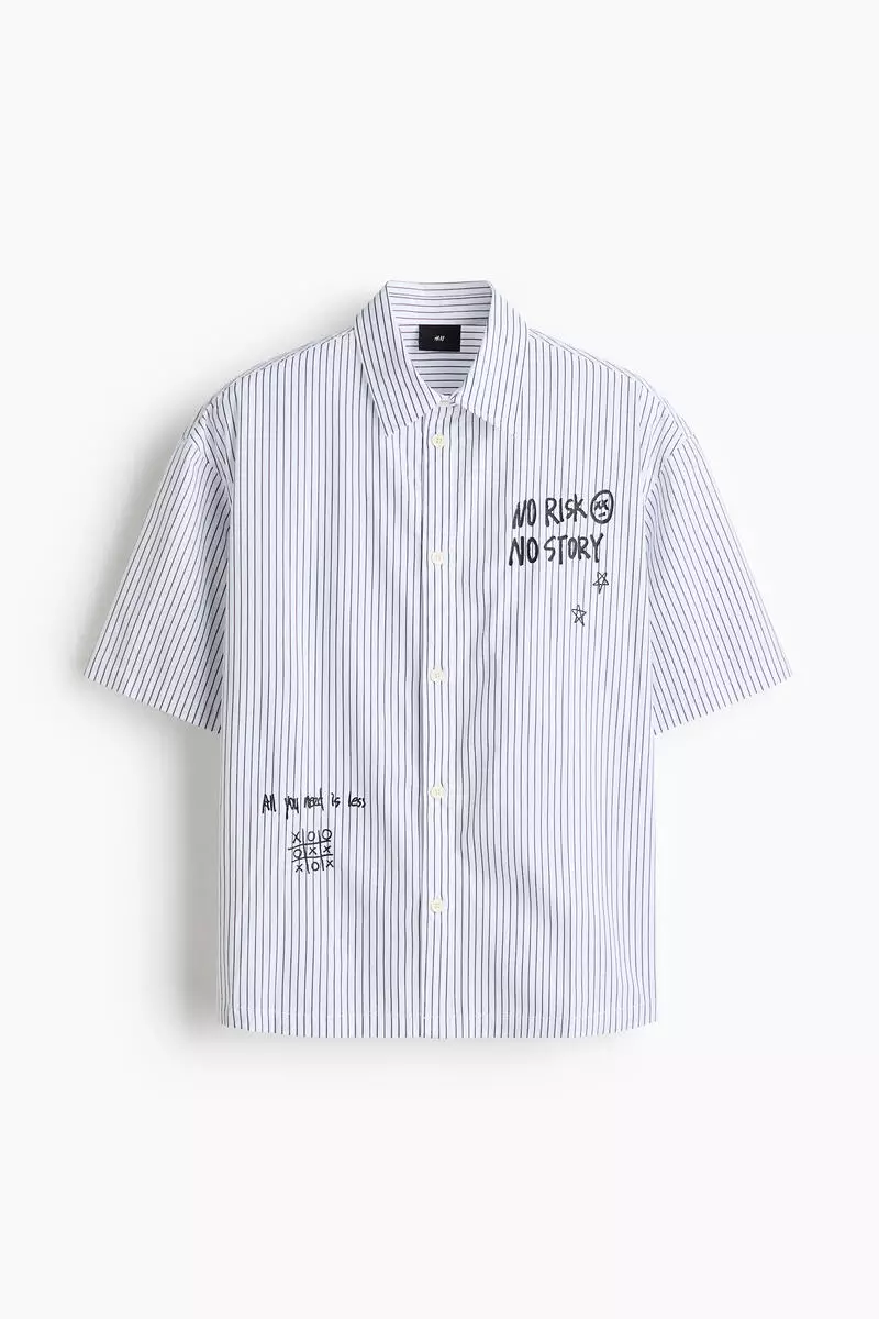 Loose Fit Printed cotton shirt