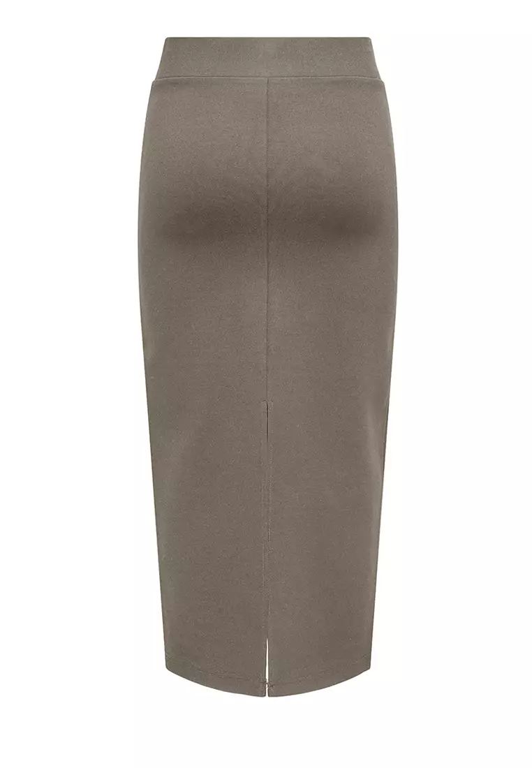 Tia Long Slit Pencil Skirt