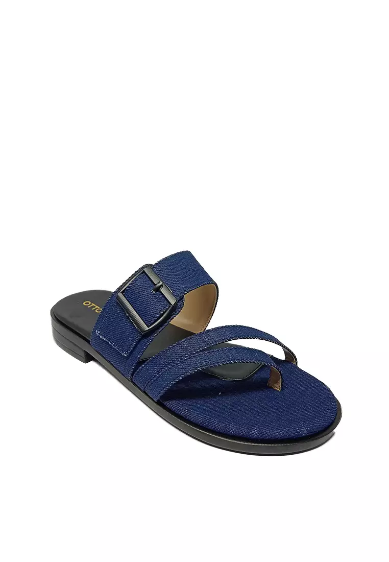 Discount on Otto  shoes - SKU: Otto 20800970 Mindy Denim Buckled Sandals