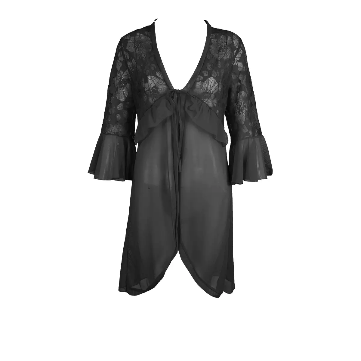 Jual The Bra House The Bra House Kimono B091336N Black Original 2024