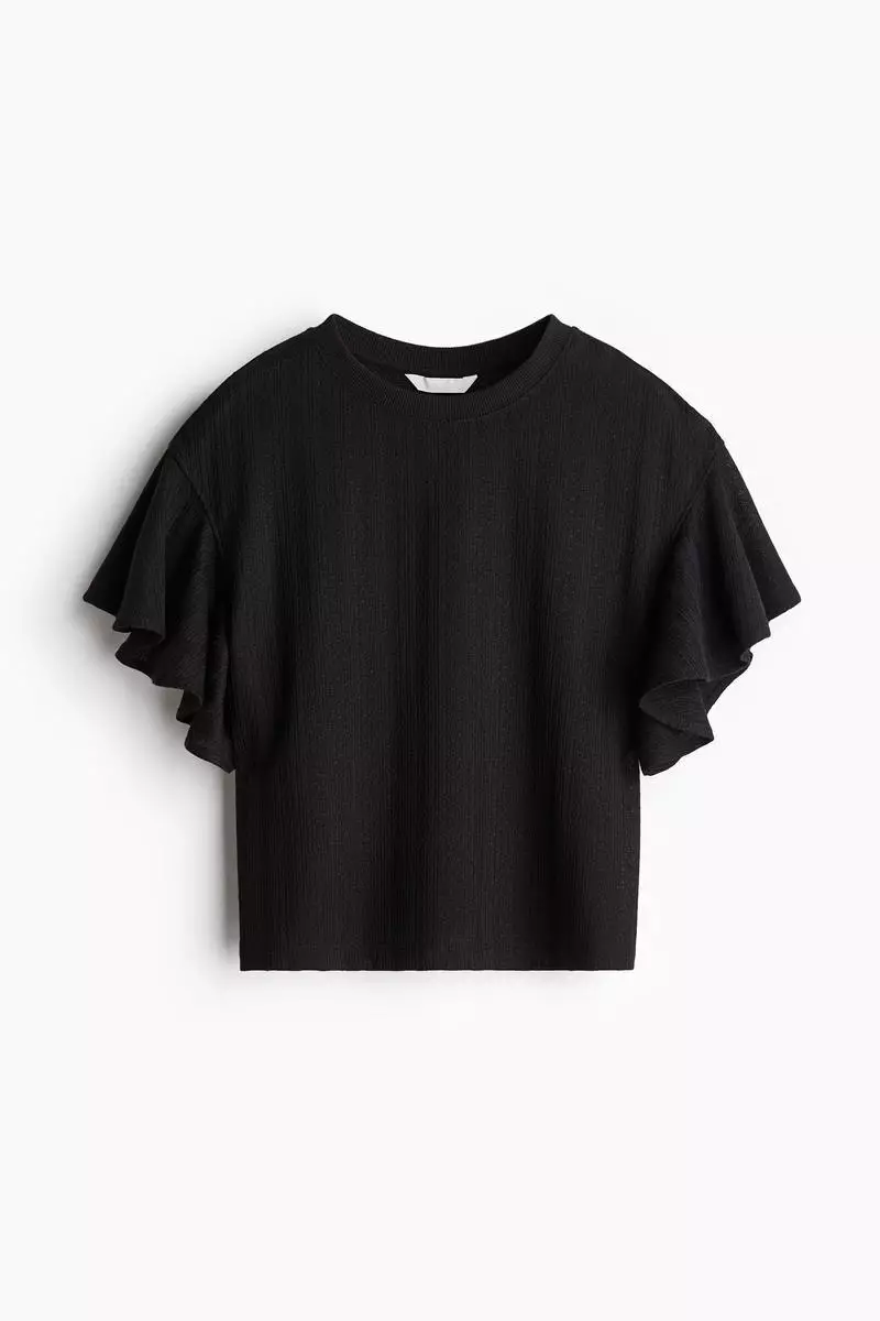 Butterfly-sleeved top