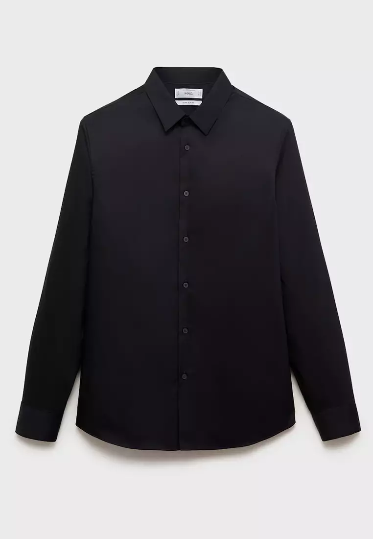 Slim Fit Cotton Suit Shirt