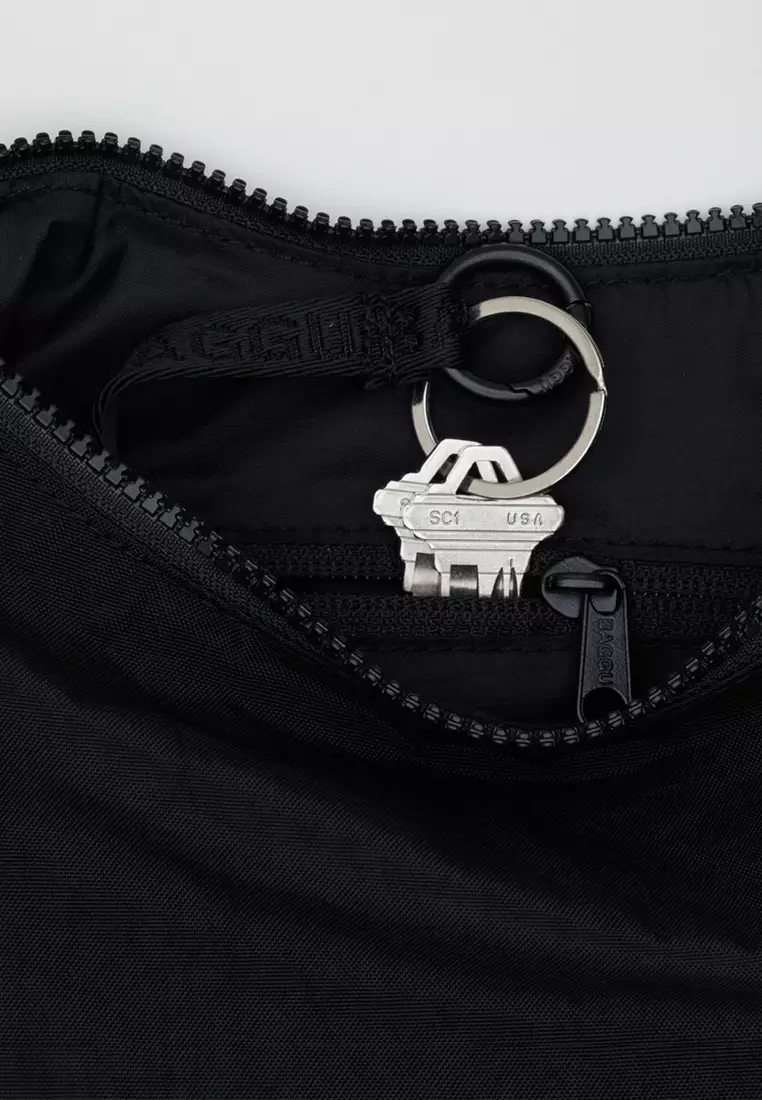 BAGGU - Small Nylon Crescent Bag - Black