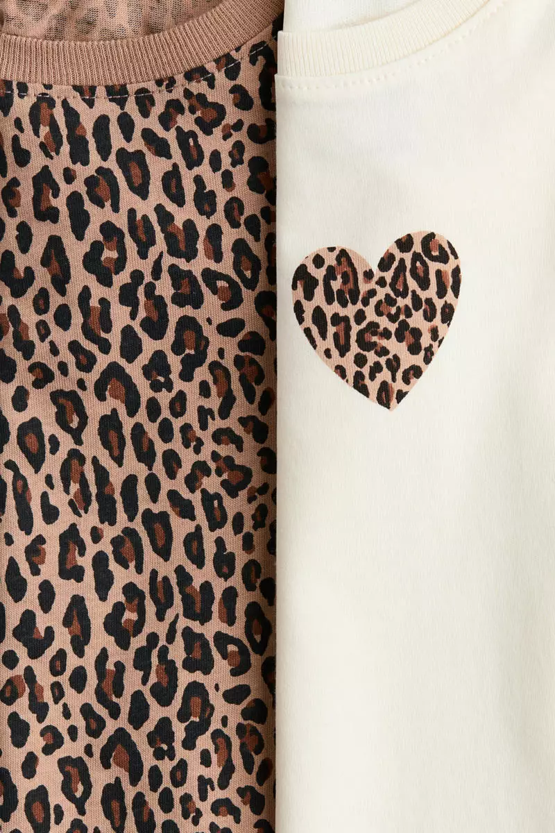 2-pack printed jersey tops