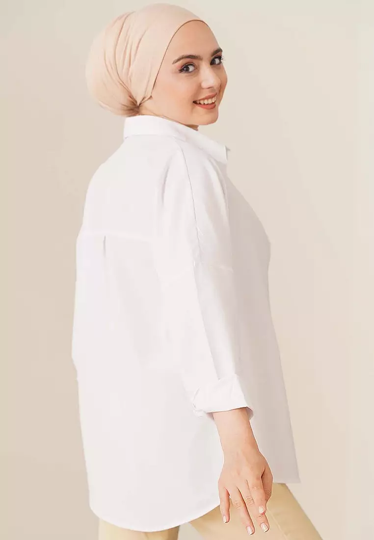 Oversized Basic Long Sleeves Shirt