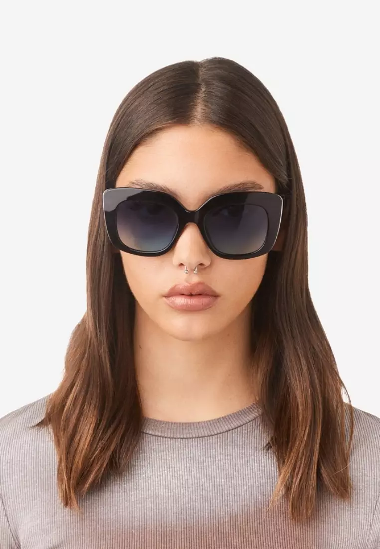 HAWKERS Black Blue To Green Eco Tango Sunglasses For Women, Female. Official Product Designed In Spain