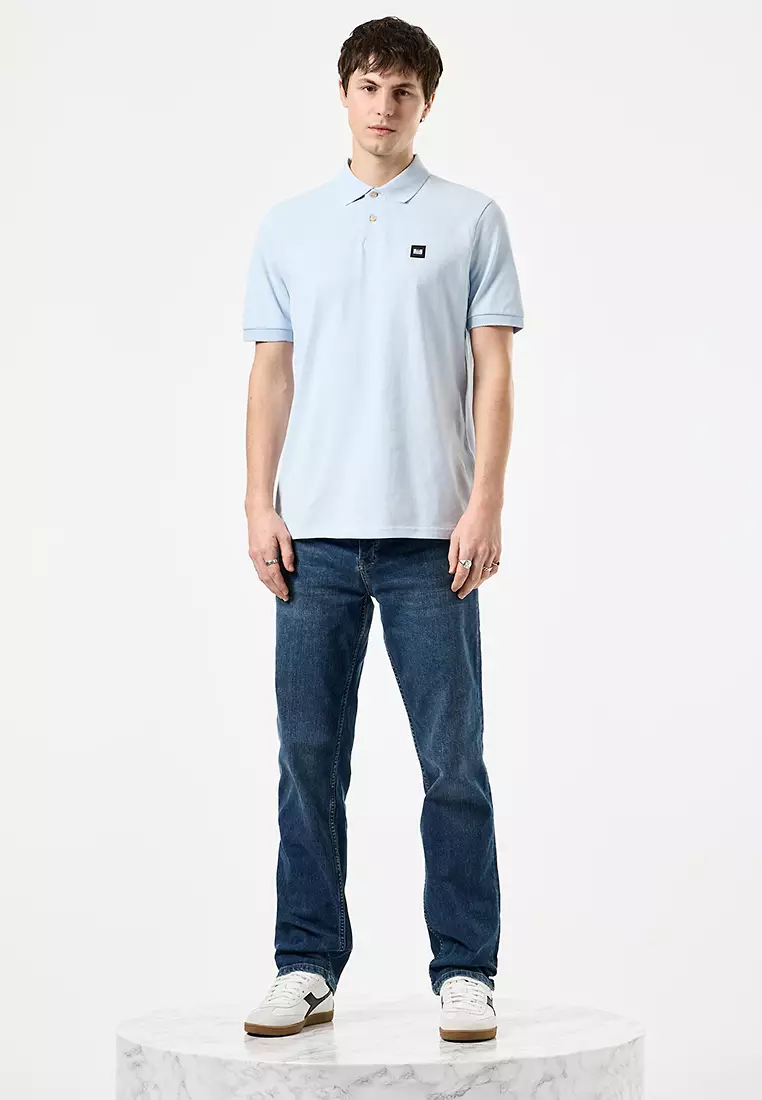 MENS OCEAN WAVE CANEIROS BADGE POLO