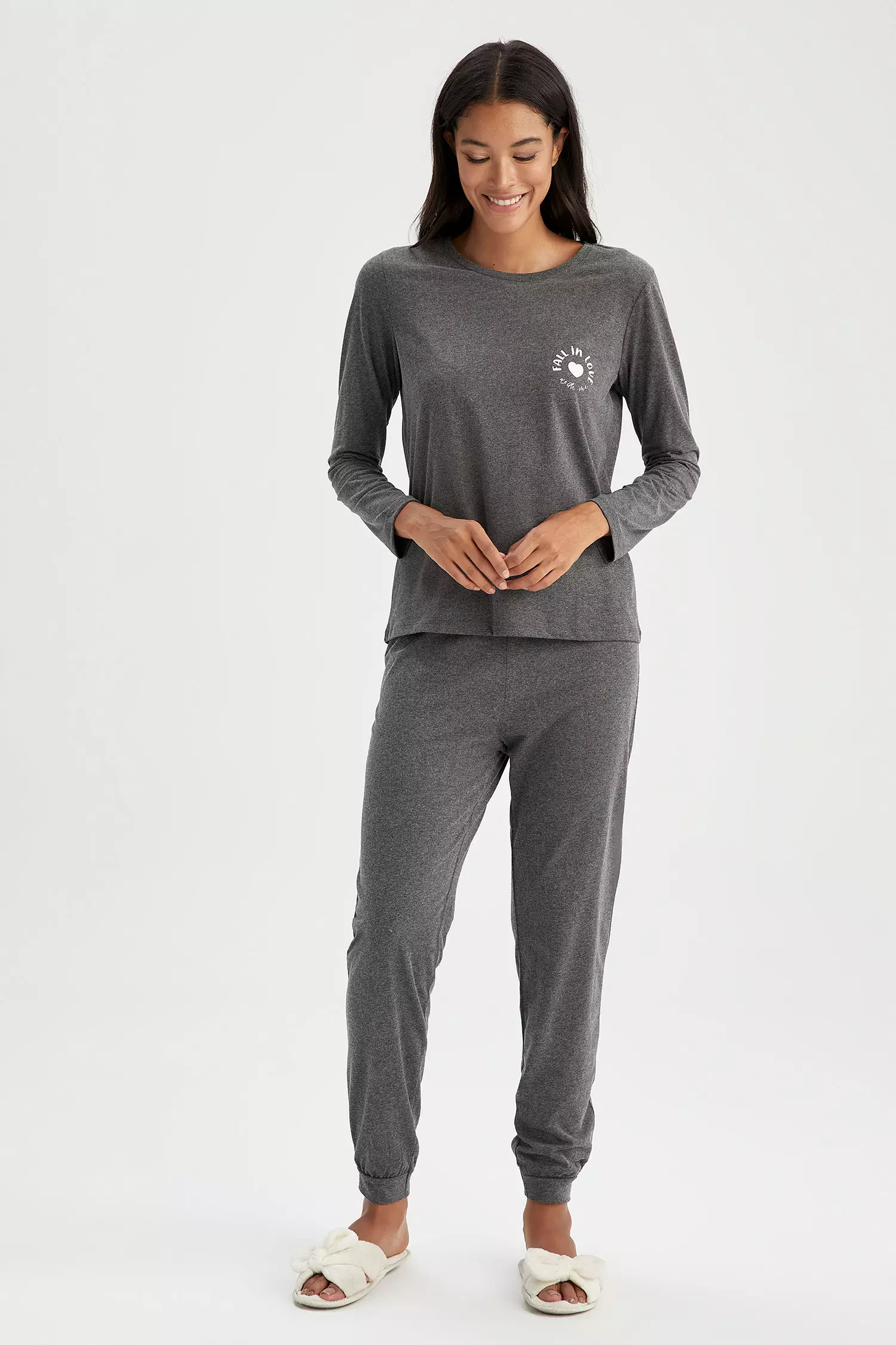2 piece Regular Fit Knitted Pyjama Set