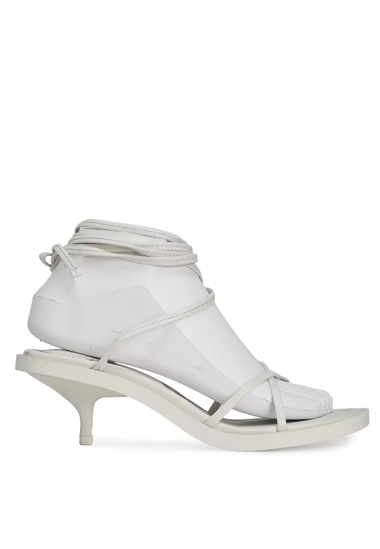 Zara white strappy heels cheap