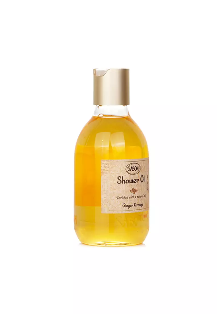 SABON - Shower Oil - Ginger Orange (Plastic Bottle) 300ml/10.5oz