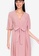 ZALORA BASICS pink Flare Sleeve Pleated Mini Dress FC770AADF5D534GS_3