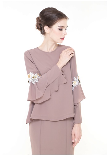 Buy Loreal Kurung Modern in Brown from Rina Nichie Couture in Brown only 389