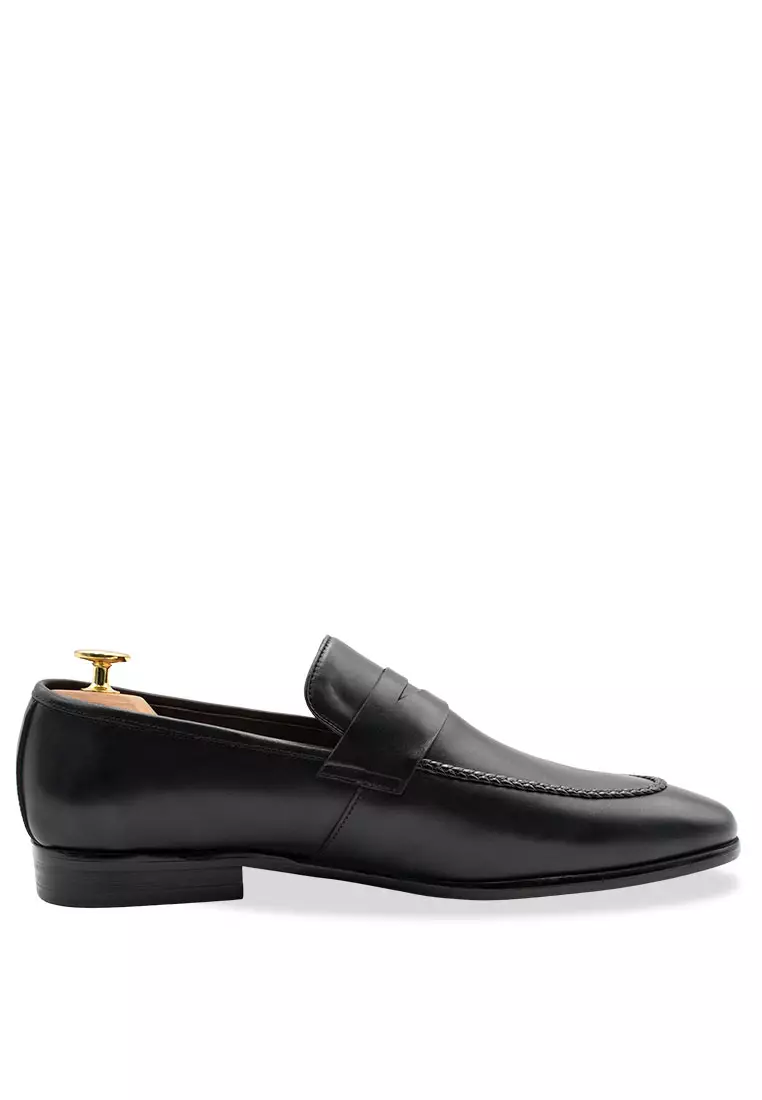 Arrecifes Blake Stitch Black Loafer