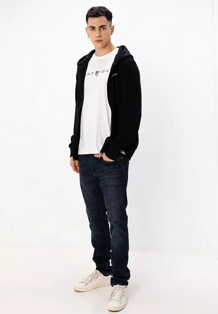 Printed Graphic Full Zip Hoodie