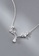 ZITIQUE silver Women's Sweet Diamond Embedded Antlers Necklace - Silver A2B0FAC40A7E3CGS_2