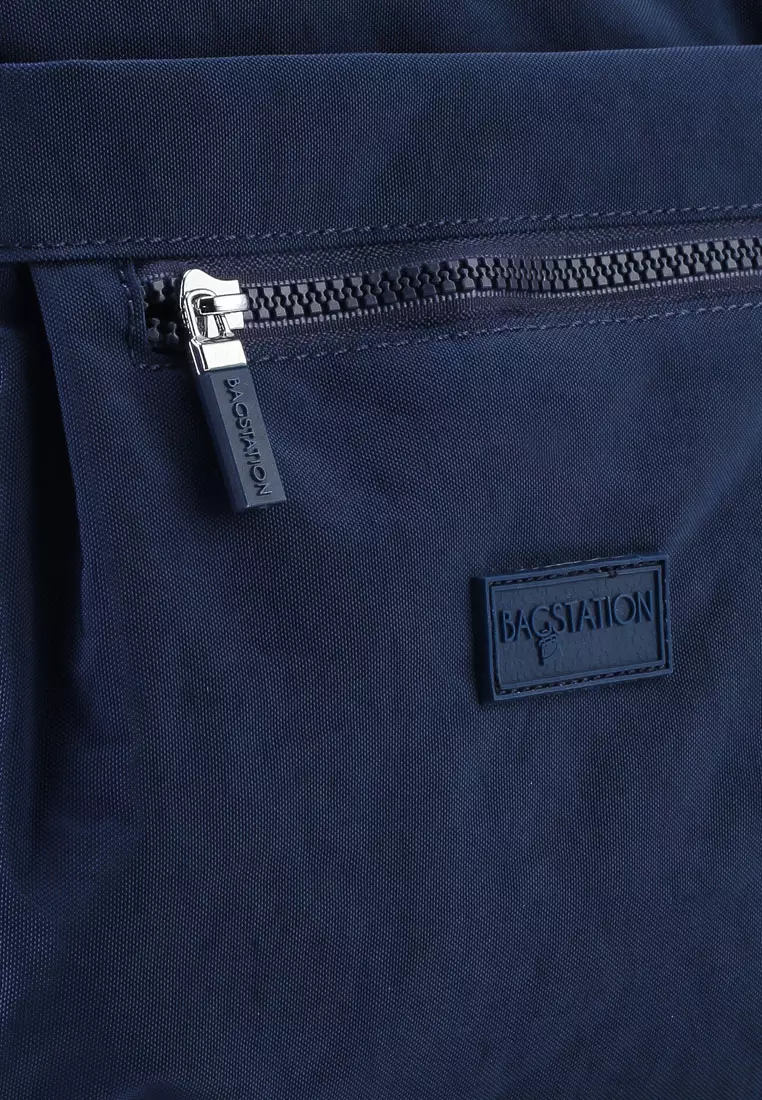 Crinkled Nylon Small Backpack