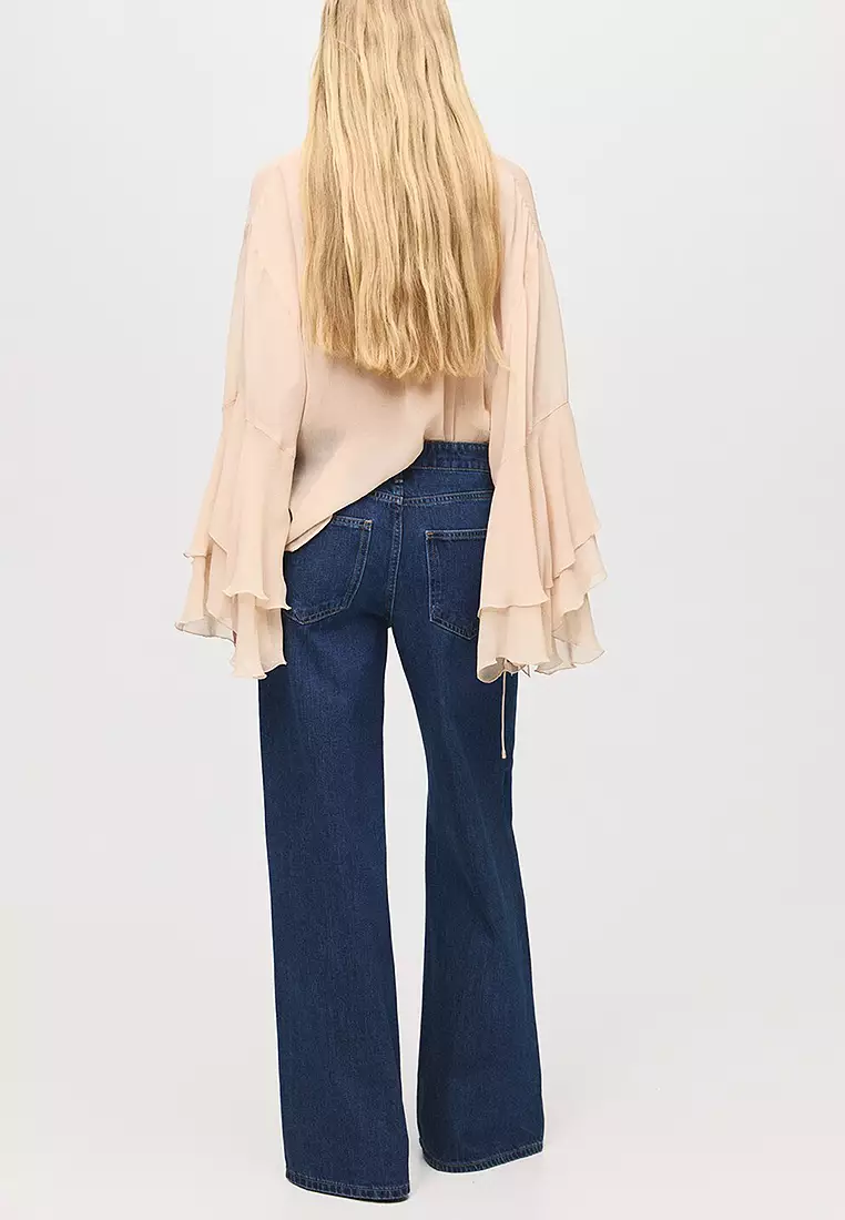 Low-Rise Wide-Leg Jeans