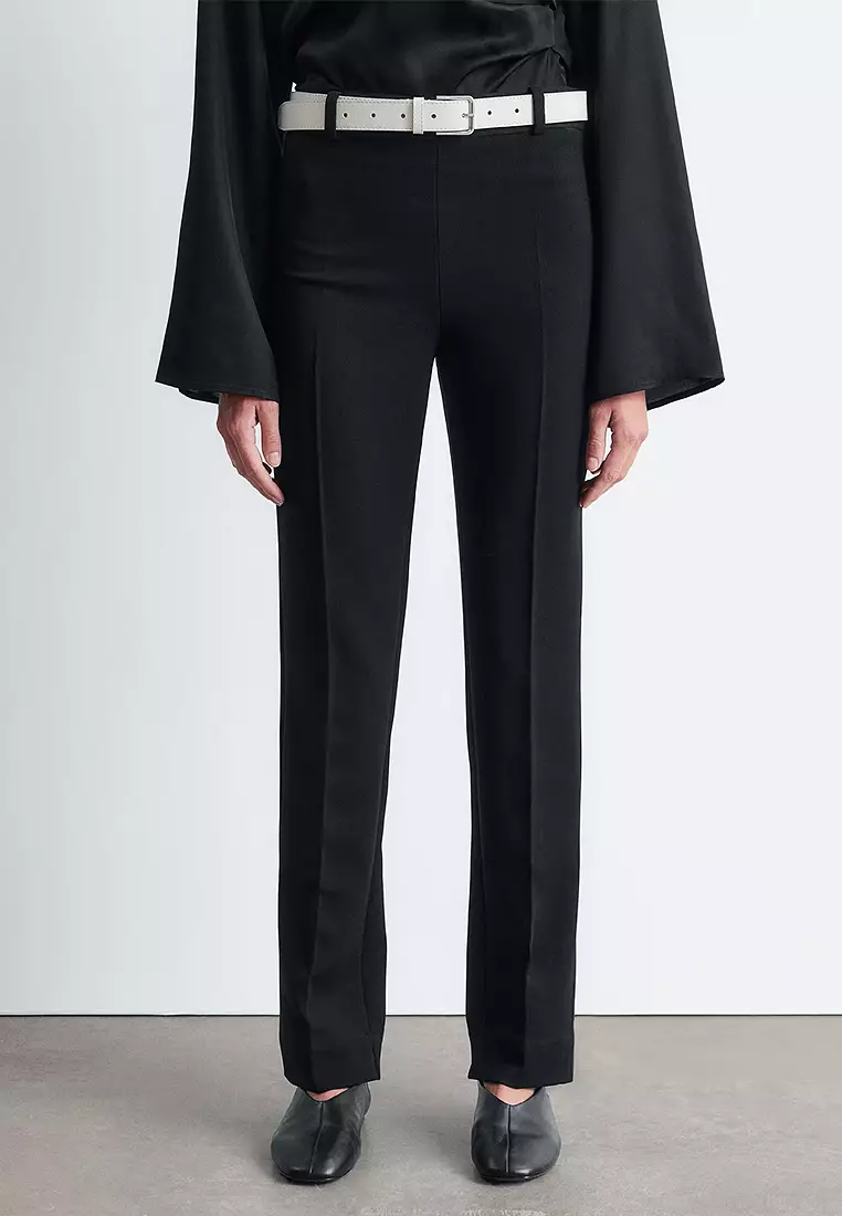 Slim-Leg Press-Crease Trousers