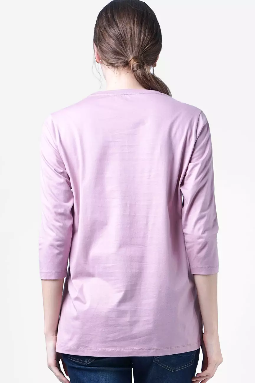 Kaos Wanita Beau Light Purple