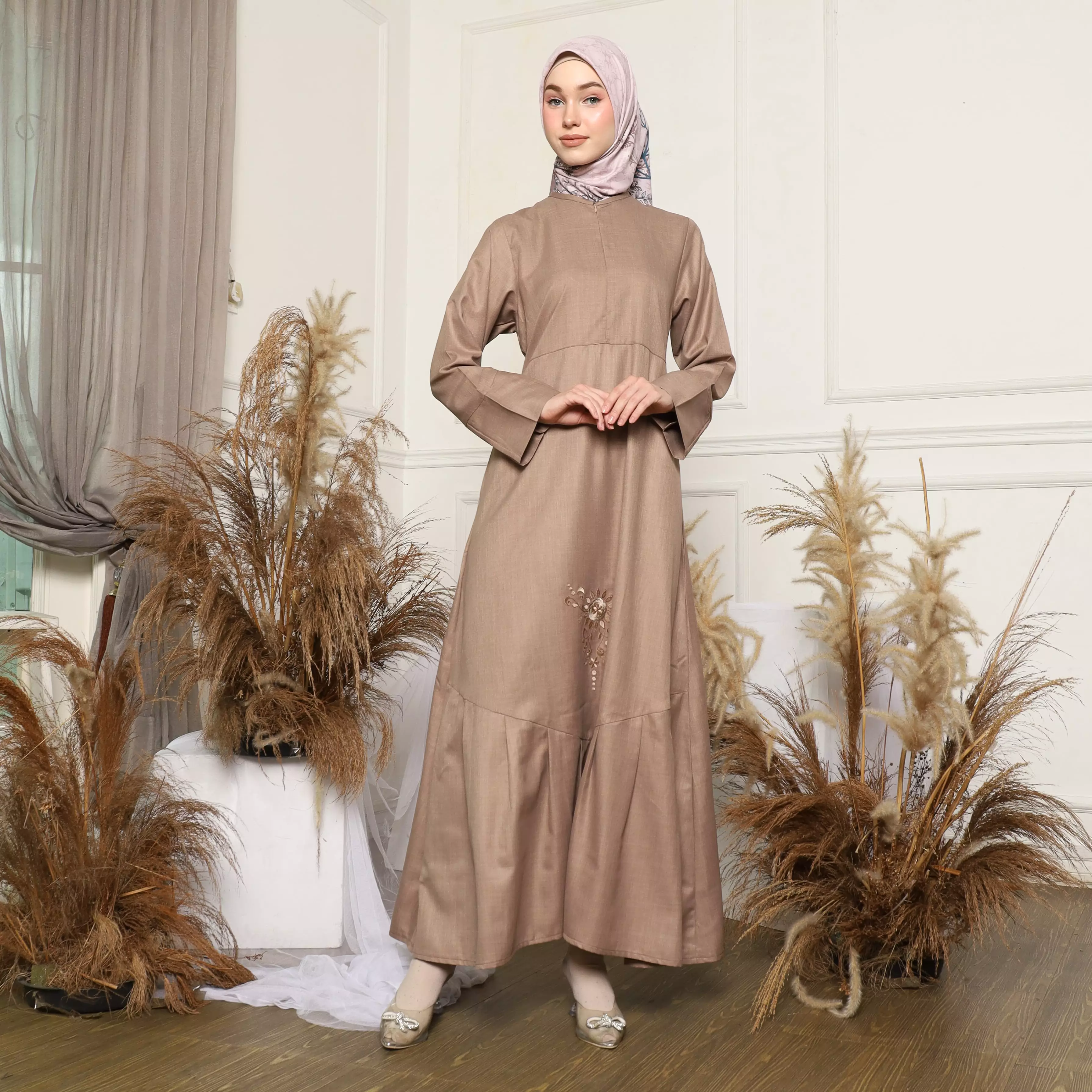 Gamis Sarimbit Wanita GMS 06 Mocca